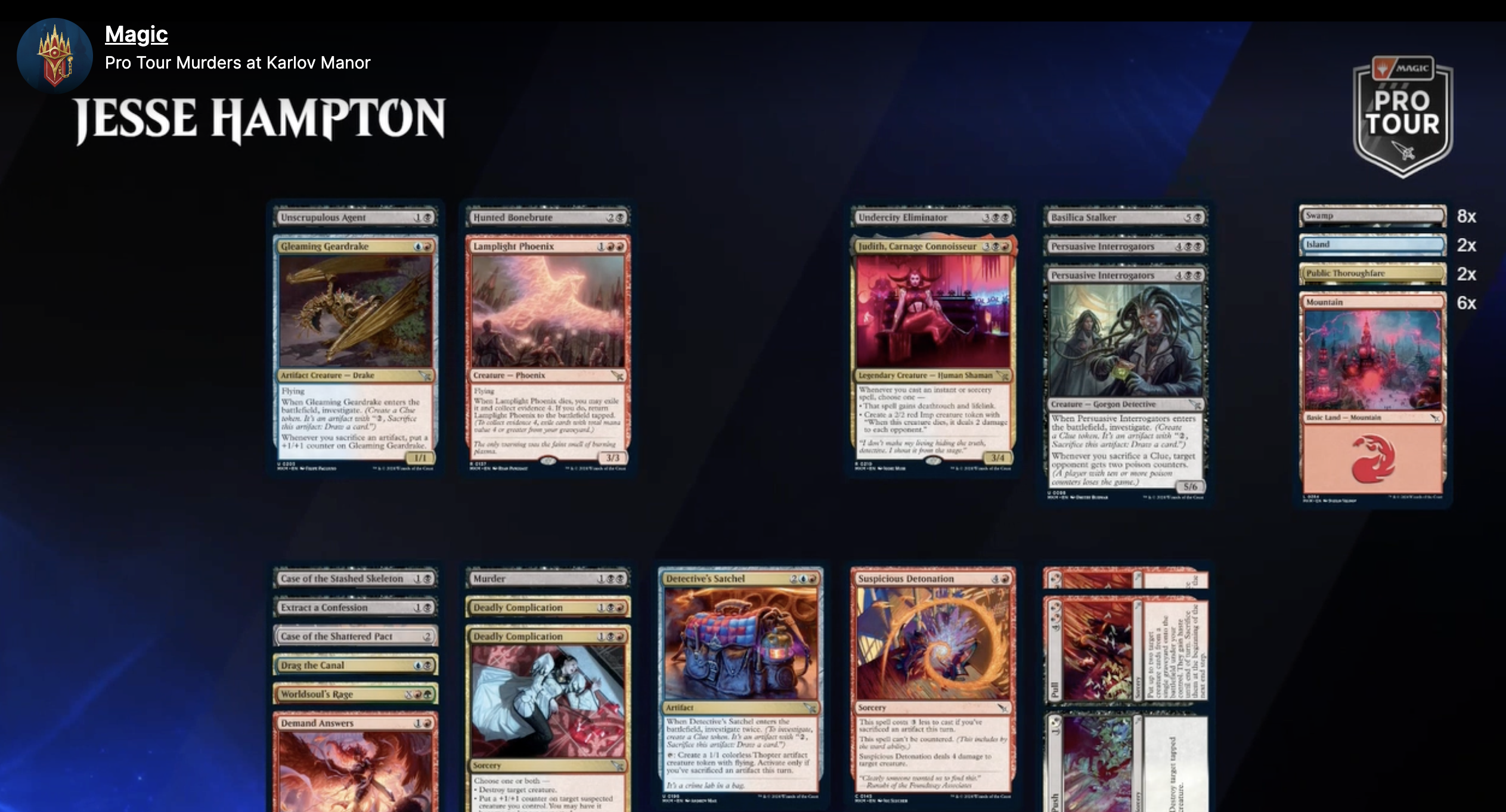 Jesse's deck, except that there should be a Surveillance Monitor