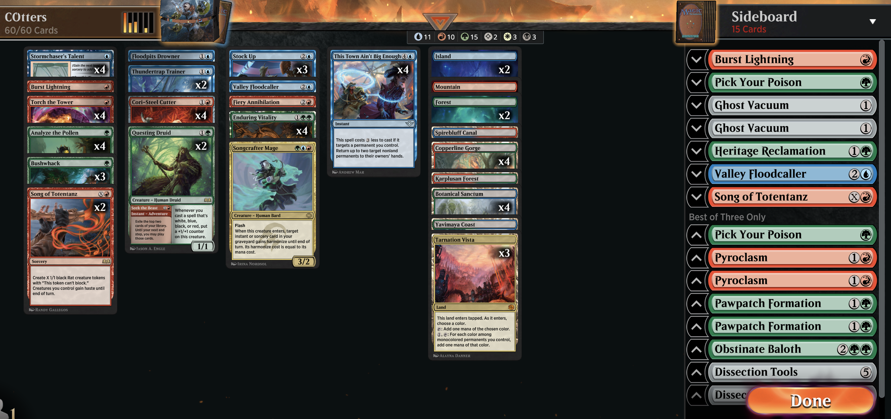 my current otters list