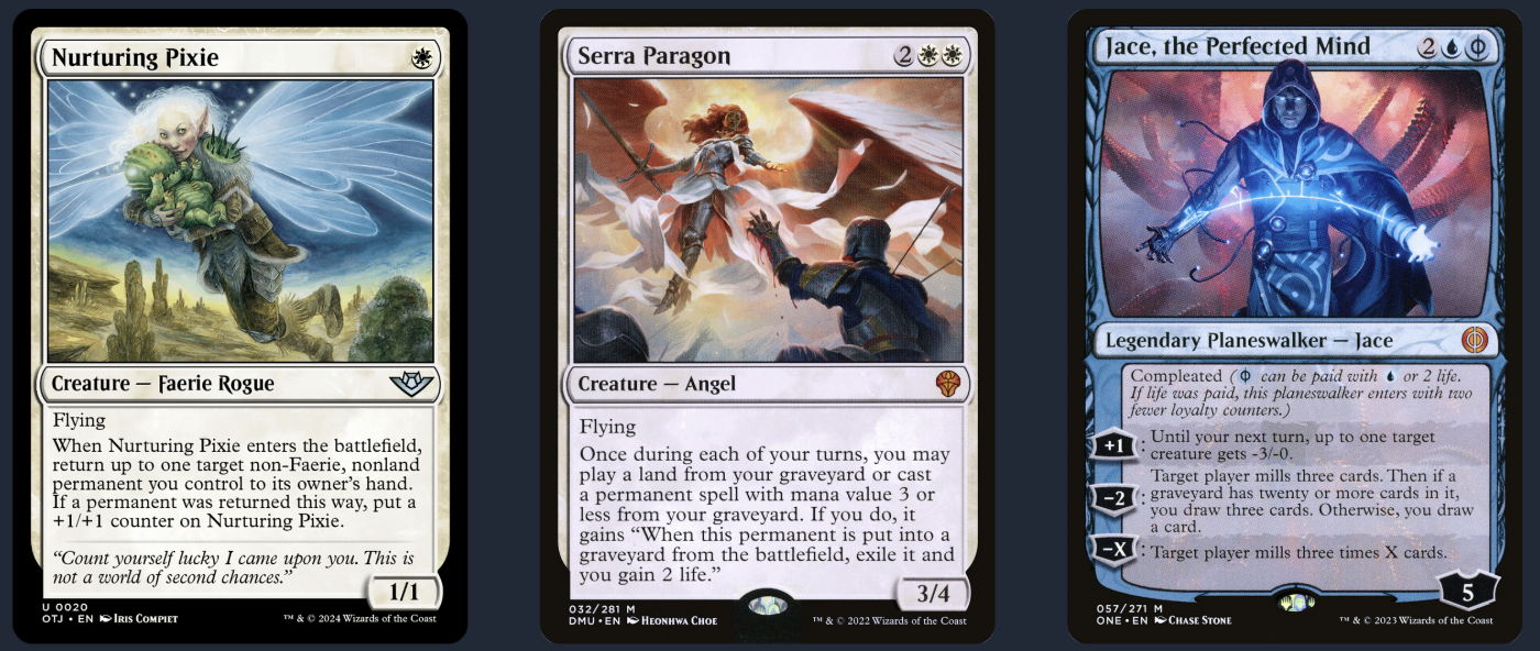 pixie, serragon, and jace - the pillars of the deck